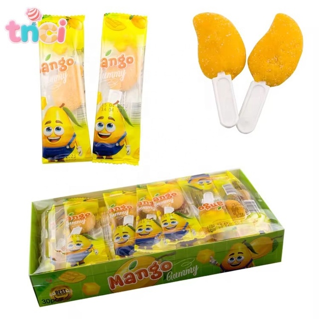 Hot Selling Custom Block Shape Fruity Flavour Gummy Lollipop Candy Box Packaging Custom Logo OEM Service