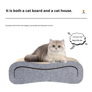 Rascador para Gatos Grande de Doble Cara, Diseño de Lujo en Cartón Corrugado, Juguete para Afilar Uñas en Forma de <span class=keywords><strong>8</strong></span>, Tabla de Rascar para Gatos - Product Image 4