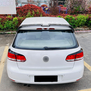 Oddingtoff Rear Wing Top Spoiler Carbon Fiber Texture ABS Volkswagen Golf 6 MK6 <b>Trunk</b> Modification - Product Image 3