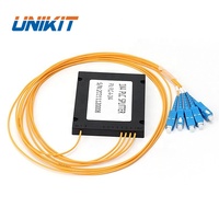 Divisor PLC de Fibra Óptica de Alta Calidad GPON OLT ONU Tipo Cassette de 2.0mm, Caja ABS 1*4 1*8 1*16 con Conector SC UPC