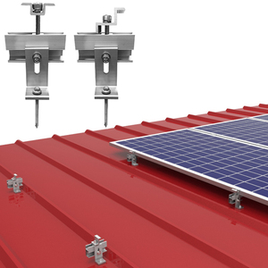 Système de montage de panneaux solaires sur <span class=keywords><strong>toit</strong></span> de <span class=keywords><strong>terrasse</strong></span>, système de fixation de panneaux photovoltaïques sur tuiles de <span class=keywords><strong>toit</strong></span> en béton, système de fixation de <span class=keywords><strong>toit</strong></span> métallique pour carport - Product Image 2