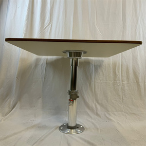 Table en teck à motif étoile très vendue avec des coins arrondis, table carrée de 650*650 mm pour yacht, accessoire de qualité pour camping-car avec bordures - Product Image 2