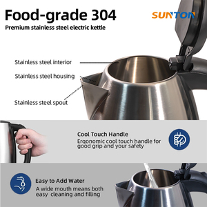 Sunton 2025 Bán Chạy nhất chất lượng cao 1.5L <span class=keywords><strong>1.8L</strong></span> 2.0L 304 thép không gỉ tùy chỉnh điện bình Ấm đun nước hervidor eléctrico - Product Image 2
