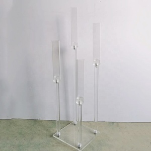 Grand chandelier en cristal transparent, pièce maîtresse de Mariage, <span class=keywords><strong>bougeoir</strong></span> en acrylique, 8 bras, candélabre pour décoration de fête et de Mariage - Product Image 5