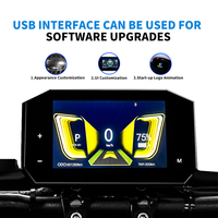 Speedometer digital navigasi peta universal layar TFT untuk sepeda motor listrik disesuaikan dengan harga Populer