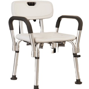 <b>Shower</b> <b>Chair</b> <b>For</b> <b>Elderly</b> And Disabled With Armrests Non Slip Aluminum Alloy Bathroom Safety Equipment - Product Image 3