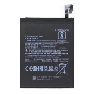 แบตเตอรี่ Xiaomi BN48 4000mAh สำหรับโทรศัพท์มือสองขายส่ง Redmi Note 6 Pro ได้รับมาตรฐาน CE RoHS ขายส่งจำนวนมาก - Product Image 1