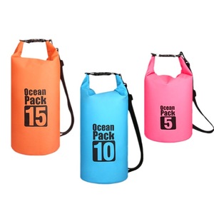 Venta de liquidación de moda impermeable cubo mochila al aire libre natación y rafting bolsa de almacenamiento conjunto malla funda de teléfono móvil - Product Image 5