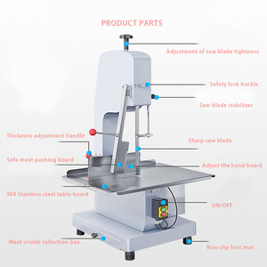 Electric Stainless Steel Bone Saw for Frozen <b>Meat</b> <b>Cutting</b> <b>Machine</b> Kitchen Equipment <b>Meat</b> <b>Cutting</b> <b>Machine</b> Food Processing <b>Machine</b> - Product Image 6