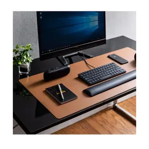 Großhandel Büro Schreibtisch Pad Pu Leder Schreibtisch Pad Große Leder Mauspad Wasserdichte Laptop Schreibtisch Matte