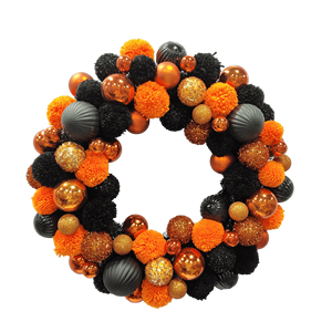 Decorazione Fai-da-Te Senmasine per <span class=keywords><strong>Halloween</strong></span>, Fiocchi a Forma di <span class=keywords><strong>Zucca</strong></span> Multicolore Fatti a Mano per Porta d'Ingresso, Interni ed Esterni, 20/22/24/26 Pollici - Product Image 3