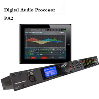 Processeur Audio Numérique Professionnel DSP PA2/260/360, Gestion de Processeur, Équipement Sonore Audio de Scène pour Haut-parleur