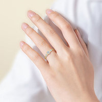 Bague à trois pierres, mode minimaliste élégante, scintillante, en argent sterling S925, sertie de pierres, 5 mm et 3 mm, bande simple, bague en moissanite