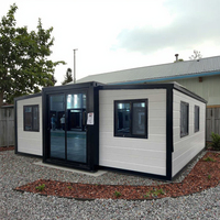 Maison conteneur de luxe en acier préfabriqué, mobile et extensible, de 40 et 20 pieds, avec panneaux sandwich, design ferme, pour extérieur, vente en gros