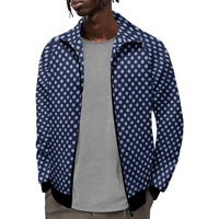 Veste zippée à col montant et manches raglan pour homme, impression personnalisée en gros, sweat-shirt décontracté pour homme avec motif personnalisé
