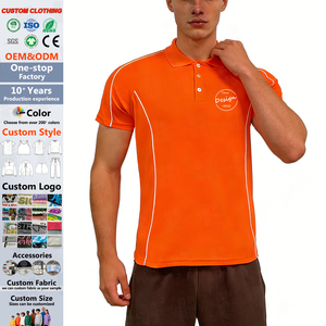 High Quality Pique Fabric Custom Logo OEM Plain Blank Polo T Shirt Men Short Sleeve Custom Embroidery Printing Polos Pour Hommes