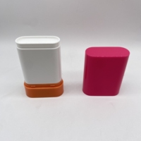 Fantaisie coloré 15g 20g recyclable pp cosmétique carré déodorant bâton conteneur/crème solaire bâton tube