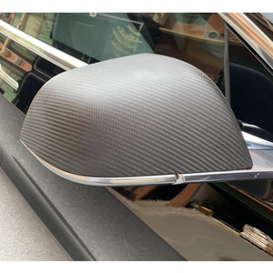 Guscio per specchietto retrovisore in fibra di carbonio di alta qualità e adesivo per copertura specchietto retrovisore, adatto per Tesla Model 3, stile adesivo. - Product Image 6