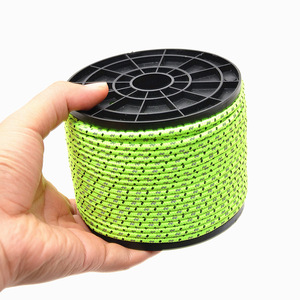 Corde de fixation en nylon pour randonnée, 4 mm, 50 m, réfléchissante, pour camping en plein air, corde coupe-vent universelle toutes saisons - Product Image 1