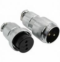 Connecteur de communication étanche GX30 2 broches XLR Aviation Plug Radio 30mm pour panneau DF30-2