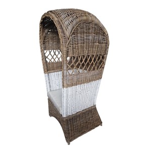 Silla de Playa Moderna de Ratán Kubu Gris para Uso en Exteriores en Apartamentos y Hoteles - Product Image 4