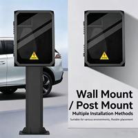 Boîtier de protection pour borne de recharge EV en verre noir, couvercle de borne de recharge murale extérieure, boîtier de station de recharge