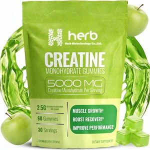 Complément pré-entraînement à marque privée OEM/ODM, créatine monohydrate, gommes énergétiques à la créatine pour la croissance musculaire - Product Image 1