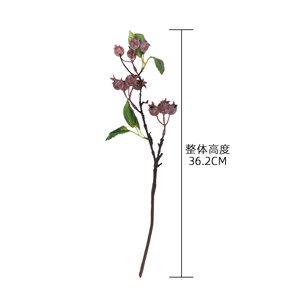 กิ่งกุหลาบประดิษฐ์ CallaFloral สีชมพู แดง เขียว ทำจากพลาสติก สำหรับตกแต่งบ้าน - Product Image 4