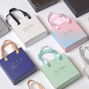 Tùy chỉnh trượt ngăn kéo đồ trang sức quà Tặng hộp giấy gói với bọt Ribbon huy hiệu trang sức Set hộp giấy - Product Image 1