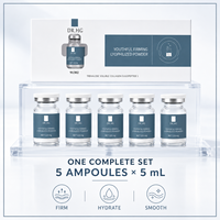 DRHG Ensemble de soins de la peau au collagène et aux peptides, ampoule en poudre lyophilisée raffermissante pour jeunesse, 5 ml, 5 flacons