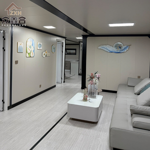 Переносной расширяемый контейнерный дом из сэндвич-панелей 20 футов |   Складной роскошный безопасный сборный мини-дом для мастерской и навеса для автомобиля - Product Image 5