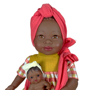 Poupée bébé Maria Reborn 30 cm peluche en silicone avec modèle musical et à piles de style Vichy - Product Image 3