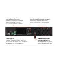 Vente en gros usine Vertiv GXT5 5KVA-20KVA 230V Onduleur monophasé en ligne sur tour/à montage en rack à batterie au lithium