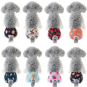 Nouvelles couches réutilisables pour chiots couches lavables pour chiens pour femmes Pet Dog <span class=keywords><strong>Belly</strong></span> Band Wrap Design de mode avec différentes tailles - Product Image 1
