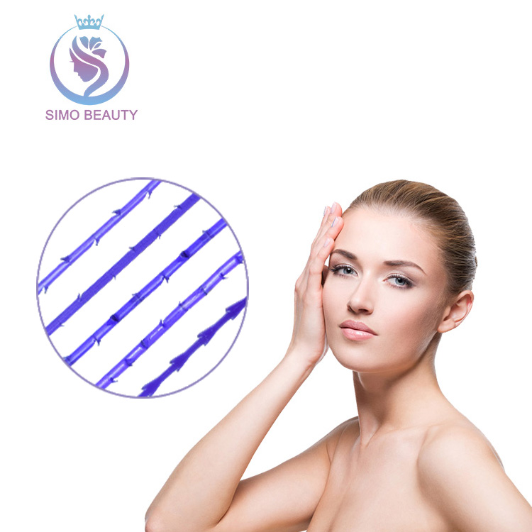 Polidioxanona hilos pdo con canula 3D cog barbs thread face thread face lift