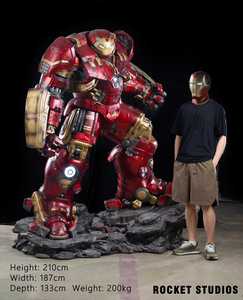 Statue en résine <span class=keywords><strong>Iron</strong></span> <span class=keywords><strong>Man</strong></span> MK44 grandeur nature sculptée artistiquement, anti-Hulk, pour décoration de centre commercial - Vente en gros - Product Image 1