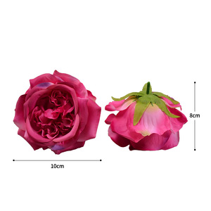 Flores de Rosa Artificiales de Seda Dongchen Crafts, 10 cm de Diámetro, Decoración para Bodas y Hogar, Arreglos Florales, Accesorios de Fotografía - Product Image 5