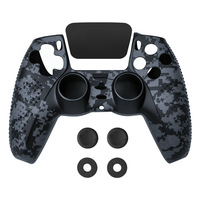 Coque en silicone antidérapante sans fil noire personnalisée TOYILUYA pour manette - Coques de protection