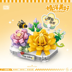 Nouveautés 8831-42 <span class=keywords><strong>LOZ</strong></span> assemblé plante Figure modèle Mini brique Cactus fleur Micro bloc de construction jouets pour cadeau de noël - Product Image 5