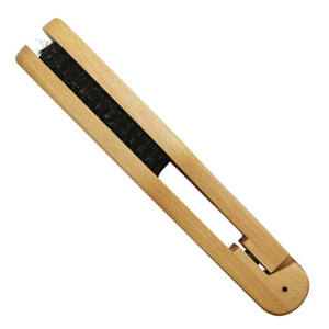 Herramienta de Peinado con Pinza de Bambú para Alisar el Cabello, Cepillo Doble en Forma de V - Product Image 3