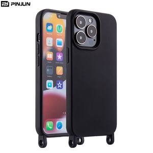 Lanière pour <span class=keywords><strong>iPhone</strong></span> 16 Pro Max, <span class=keywords><strong>cordon</strong></span> de fixation, étui de téléphone <span class=keywords><strong>avec</strong></span> crochet, TPU souple en silicone pour <span class=keywords><strong>iPhone</strong></span> 12 13 14 15 Max, étui bandoulière - Product Image 3