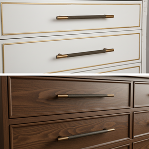 Có khía cửa xử lý và tủ kéo xử lý cho tủ bếp Matt Vàng 128 tủ bếp xử lý nhôm ngăn kéo kéo - Product Image 4