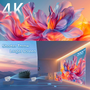 S6 Pro Mini 4K chiếu với wifi tự động lấy nét <span class=keywords><strong>Android</strong></span> 11 200 lumens ngắn ném thiết kế di động 1080P hỗ trợ cho sử dụng ngoài trời - Product Image 2