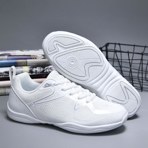 Children's Modern Competitive <strong>Dance</strong> <strong>Shoes</strong> Gymnastics Cheerleading Jazz <strong>Dance</strong> White Sneakers Black <strong>Line</strong> Competitive <strong>Dance</strong> <strong>Shoes</strong> - Product Image 1
