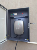 Casing Charger EV Universal Layar Penuh Baru, Cocok untuk EV, Pemasangan di Dinding/Tiang Luar Ruangan, Tahan Hujan/Korosi, Dapat Dikunci, Tahan Lama, 7kW