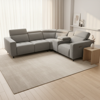 Canapés inclinables électriques modernes, meubles, tissu de haute qualité, fonction canapé modulaire avec porte-gobelet, rangement, appui-tête réglable