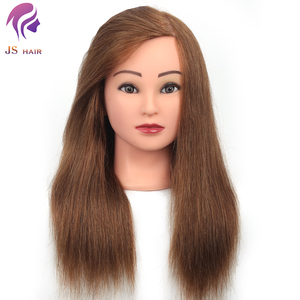 Cabeza de Maniquí de Pelo Natural 100% Real, Cabeza de Muñeca <span class=keywords><strong>para</strong></span> Peinado, Cabeza de Maniquí <span class=keywords><strong>para</strong></span> Peinado - Product Image 2