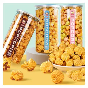 popcornThree flavors of popcorn big bleached bottle popcorn personality packaging manufacturers snack wholesale180g/popcorn