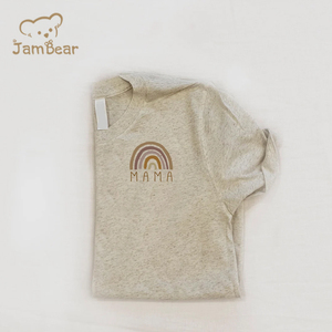 Camisas de maternidad <span class=keywords><strong>y</strong></span> bebé, camisetas de mamá <span class=keywords><strong>y</strong></span> mamelucos para niños, Camisa de algodón orgánico a juego para mamá <span class=keywords><strong>y</strong></span> bebé, <span class=keywords><strong>ropa</strong></span> orgánica para bebé - Product Image 3