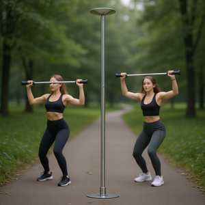 Barra de Baile Metálica Ajustable en Altura (45 mm, 88-108.1 pulgadas), Estática, para Gimnasio en Casa, Fiestas, Fitness y Ejercicio - Product Image 2